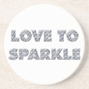 Porta-copos De Arenito Amor A Sparkle
