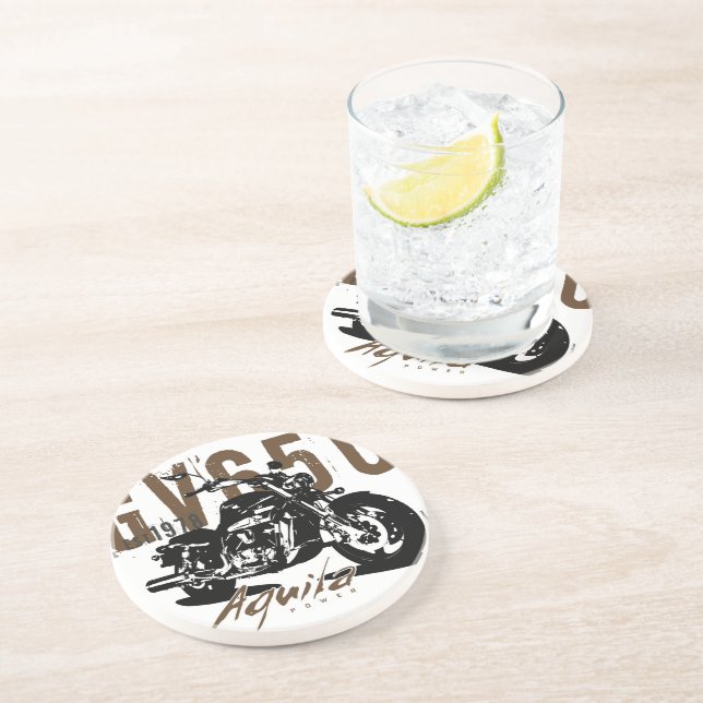 Porta-copos De Arenito Aquila Eagle (Lateral)