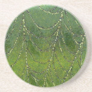 Porta-copos De Arenito Aranha-Aranha com Placas de Abstrato