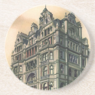 Porta-copos De Arenito Arquitetura Antiga Hotel Queens Leicester Square