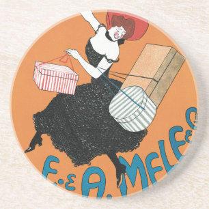 Porta-copos De Arenito Arte Vintage da Magazzini Italiani Art Nouveau por