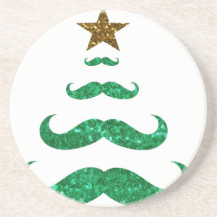 Porta-copos De Arenito árvore de natal do bigode