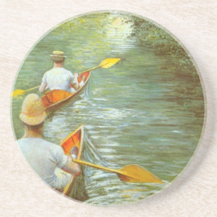 Porta-copos De Arenito As Canoas, Perissoires de Gustave Caillebotte