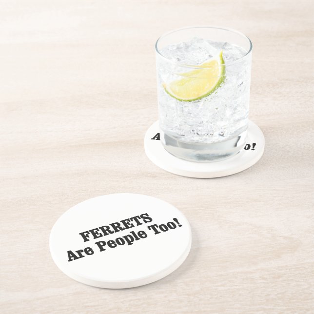 Porta-copos De Arenito As DONINHAS são pessoas demasiado! (Lateral)