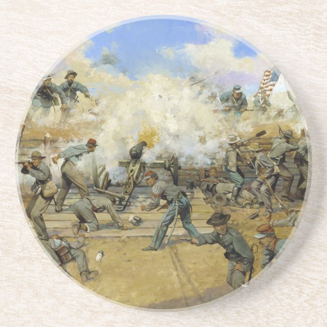 Porta-copos De Arenito Atire e seja danificado por Keith Rocco (Frente)