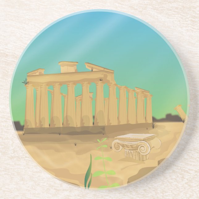 Porta-copos De Arenito Atlantas (Frente)