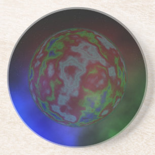 Porta-copos De Arenito Aura De Um Planeta,