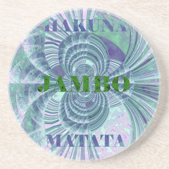 Porta-copos De Arenito Aurora Matata Art Impressão (Frente)