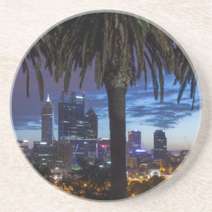 Porta-copos De Arenito Austrália, Perth, panorama da cidade a partir de K