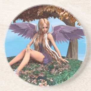 Porta-copos De Arenito Autumn Angel