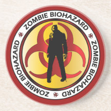 Aviso de Resíduos de Biohazard Zombie Engraçado Ha