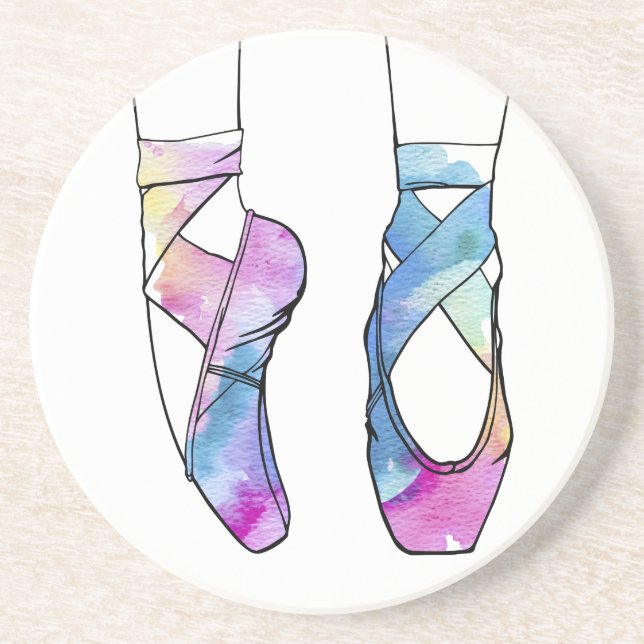 Porta-copos De Arenito Balé Ballerina Cute (Frente)