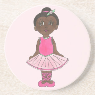 Porta-copos De Arenito Balé Rosa Tutu Costume Ballerina Dance Considerand