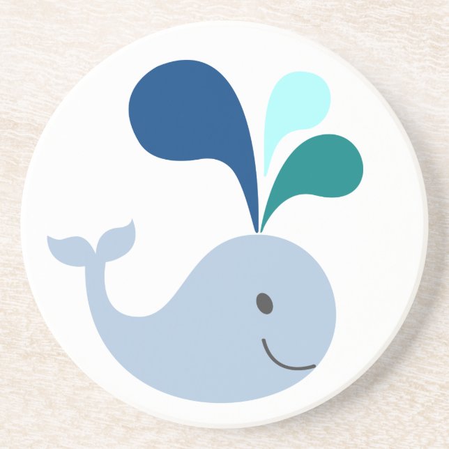 Porta-copos De Arenito Baleia (Frente)