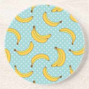 Porta-copos De Arenito Bananas e pontos de Polk