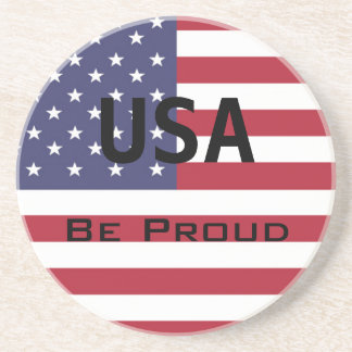 Porta-copos De Arenito Bandeira Americana