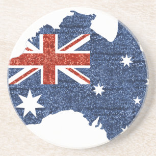 Porta-copos De Arenito bandeira australiana sequencial