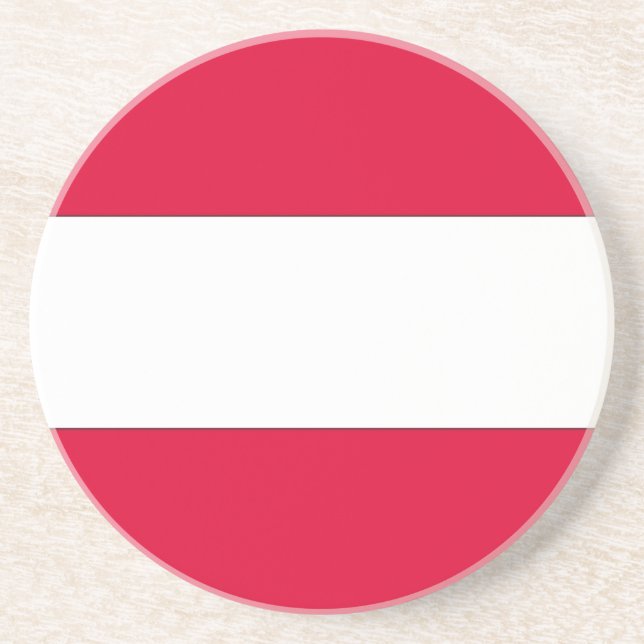 Porta-copos De Arenito Bandeira austríaca (Frente)