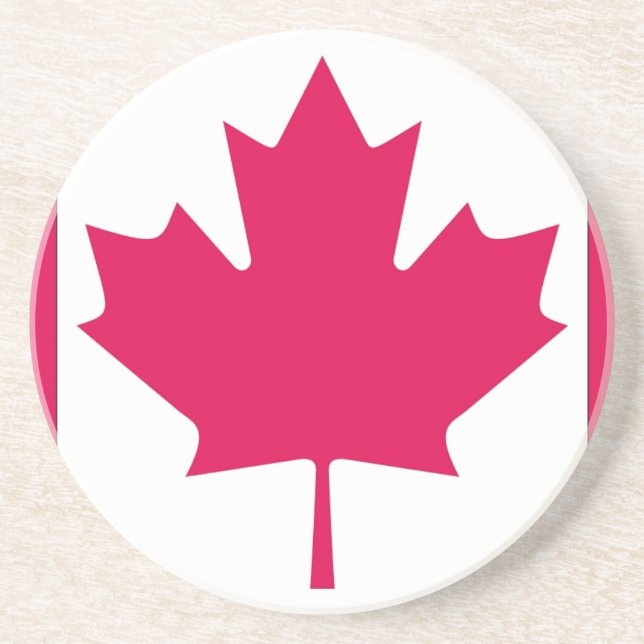Porta-copos De Arenito Bandeira canadense (Frente)