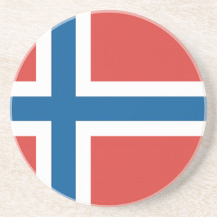 Porta-copos De Arenito Bandeira norueguesa