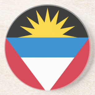Porta-copos De Arenito Bandeira Patriótica de Antígua e Barbuda