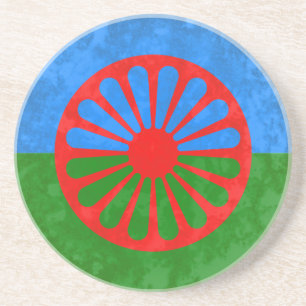Porta-copos De Arenito bandeira romani
