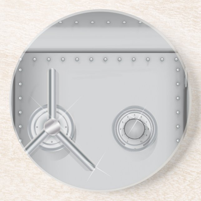 Porta-copos De Arenito Bank Safe (Frente)