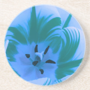Porta-copos De Arenito Belas Portas copos de Tulipa Azul