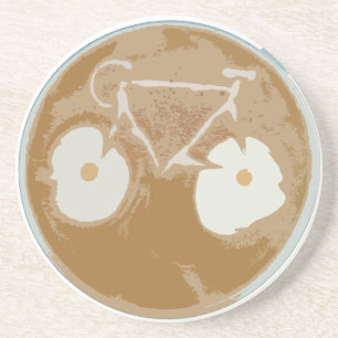 Porta-copos De Arenito Bicicleta Latte Art