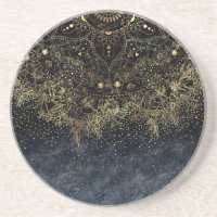 Blue Dourado Mandala Floral