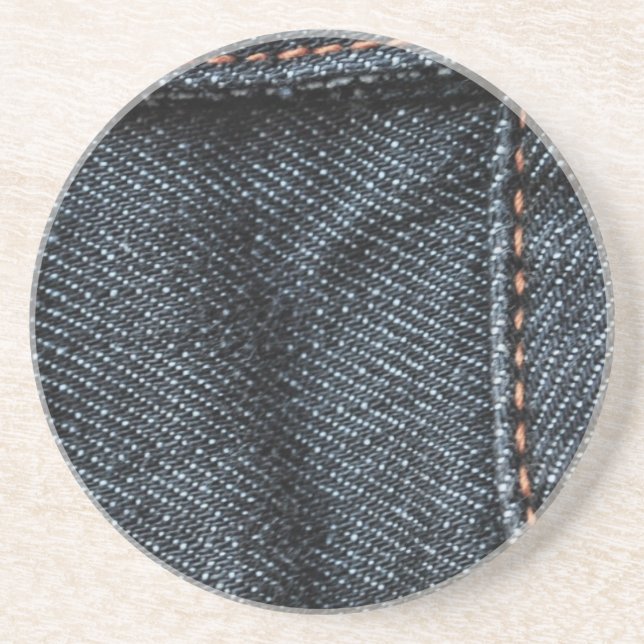Porta-copos De Arenito Blue Jean Stitching.jpg (Frente)