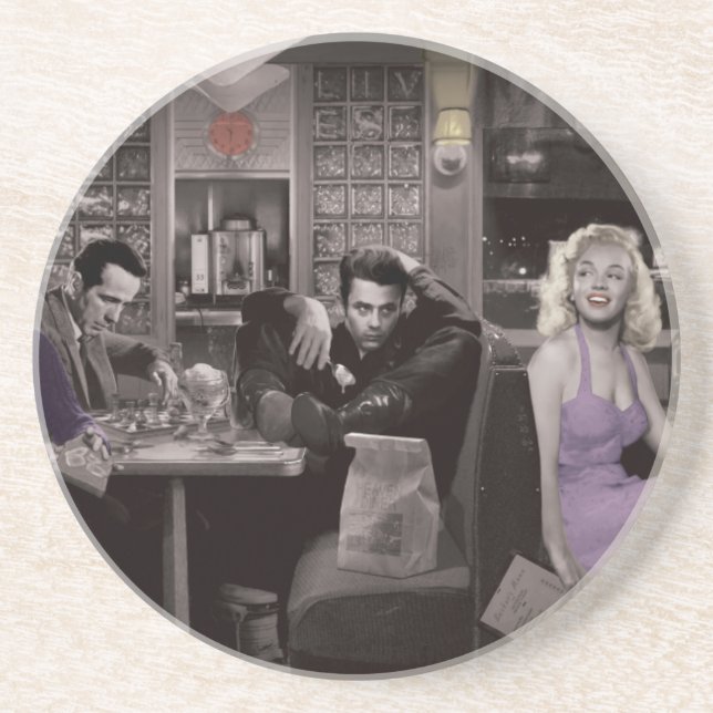 Porta-copos De Arenito Blueplate (Frente)