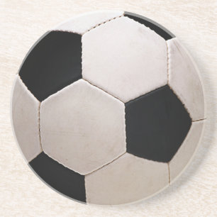 Porta-copos De Arenito Bola Branca e Negra