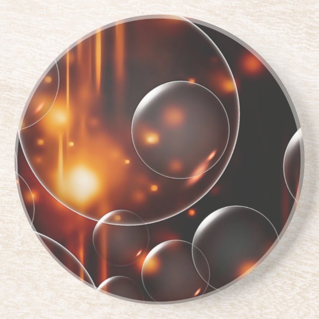 Porta-copos De Arenito Bolhas nos faróis (Frente)