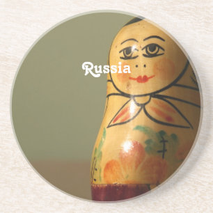 Porta-copos De Arenito Boneca de Matryoshka