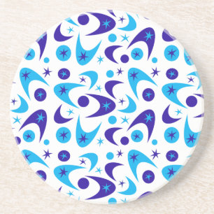 Porta-copos De Arenito Boomerangs de Retro de meio século