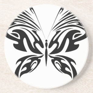 Porta-copos De Arenito Borboleta abstrato