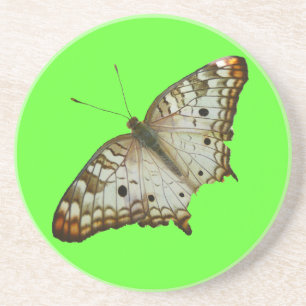 Porta-copos De Arenito Borboleta Exótica de Santa Lúcia