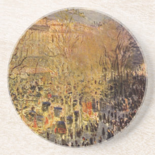 Porta-copos De Arenito Boulevard des Capucines de Claude Monet, Arte Fino