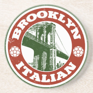 Porta-copos De Arenito Brooklyn New York - Italianos