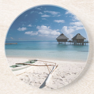 Porta-copos De Arenito Bungalows da praia Motu Toopua