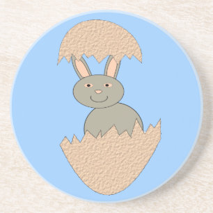 Porta-copos De Arenito Bunny Hatching from Egg Weird