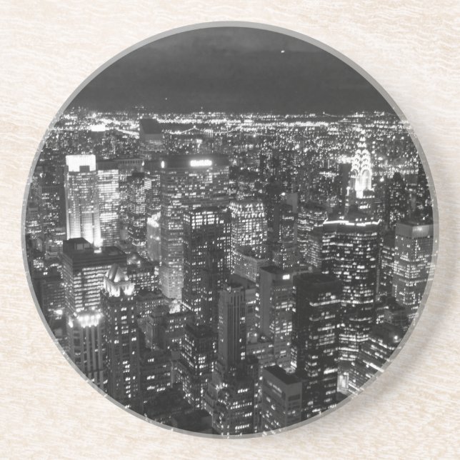 Porta-copos De Arenito BW-cidade (Frente)