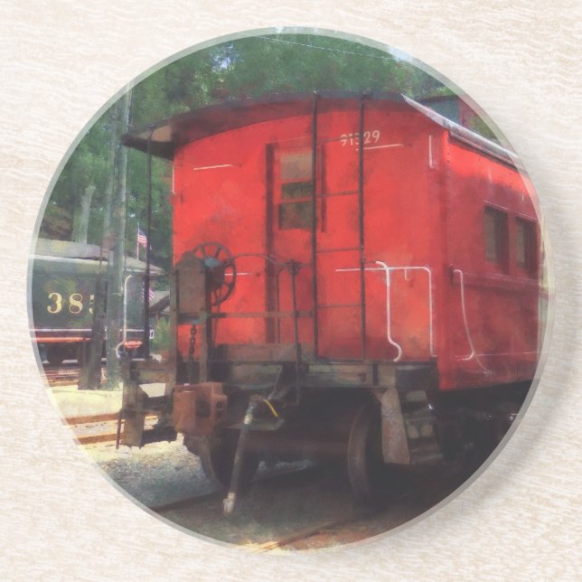 Porta-copos De Arenito Caboose (Frente)