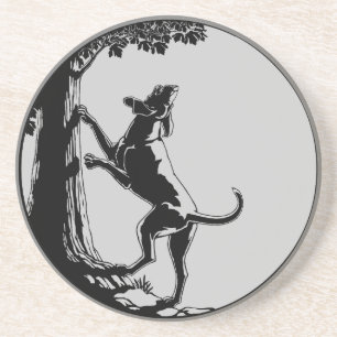 Porta-copos De Arenito Cachorros Cachorros Cachorros Caçando Portas copo