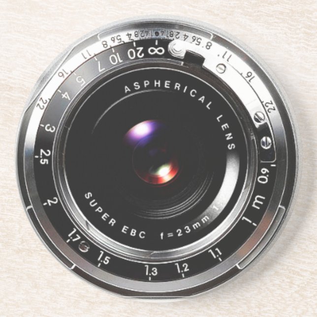 Porta-copos De Arenito Câmara de Filme da Escola Antiga (Frente)