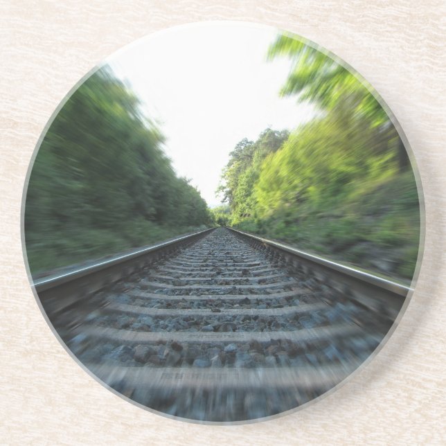 Porta-copos De Arenito Caminhos Ferroviários (Frente)