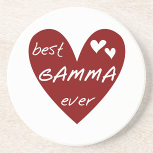 Porta-copos De Arenito Camiseta e presentes da gama do coração vermelho o