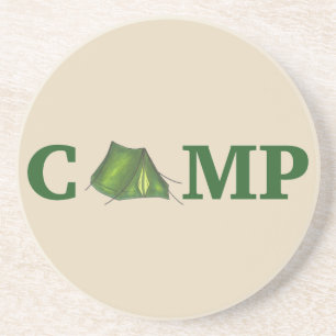 Porta-copos De Arenito CAMP Green Camping Outdoor Tent Hiking Summer Camp