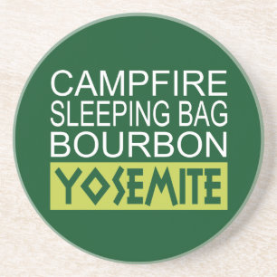 Porta-copos De Arenito Campfire Sleing Bag Bourbon Yosemite